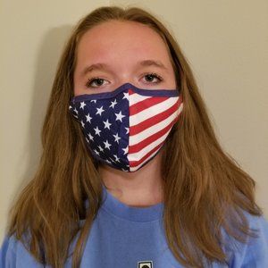 USA FLAG FACE MASK FOR ADULTS